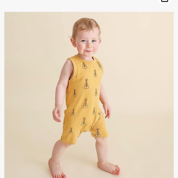 Parade Organic Baby Romper and Hat 6-12 mos - Picture 6 of 6